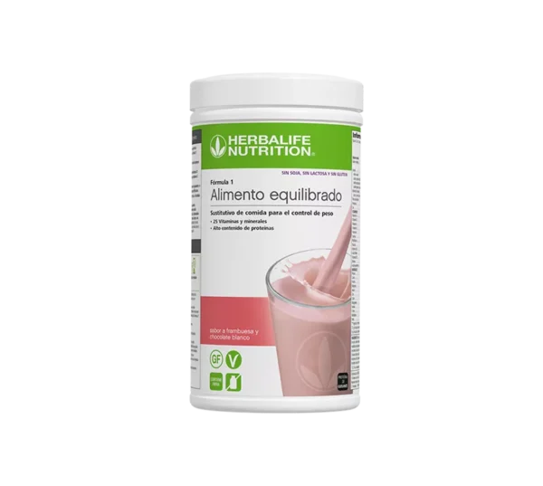 Fórmula 1 Frambuesa y Chocolate Blanco